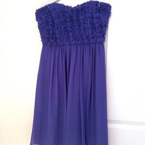Calvin Klein Women's Purple Strapless Dress Size 4